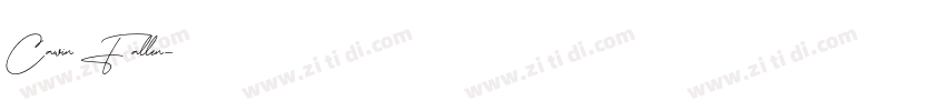 Cawin Fallen字体转换